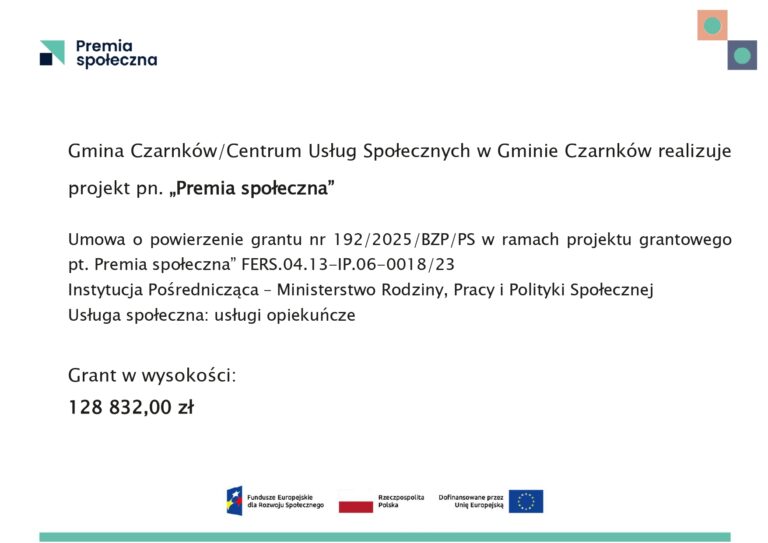 Premia społeczna w CUS Czarnków