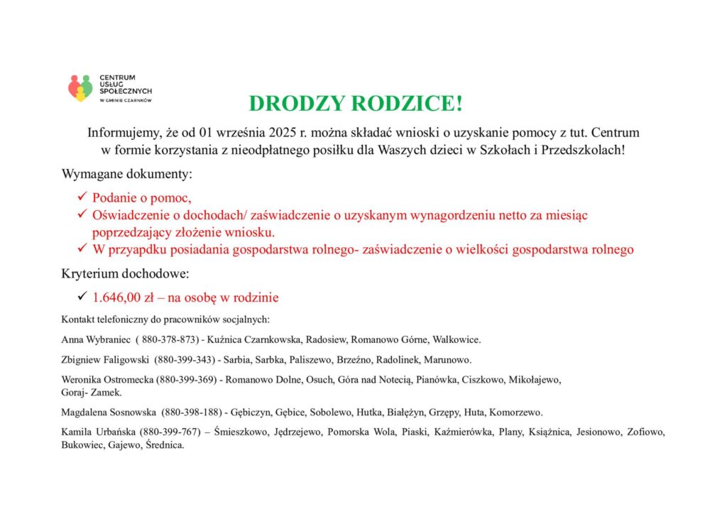Dożywianie dzieci w szkołach