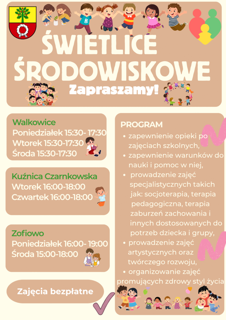 Świetlice środowiskowe w Gminie Czarnków
