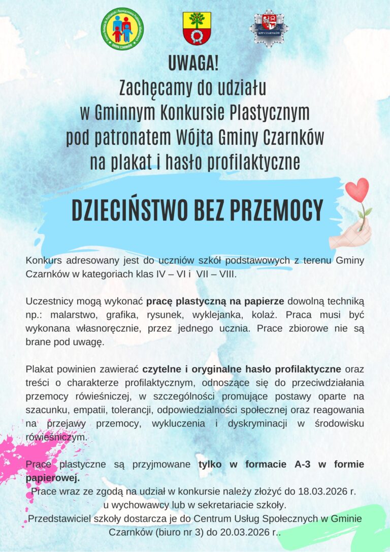 Gminny konkurs plastyczny