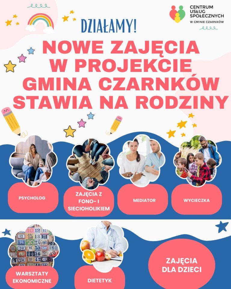 Gmina Czarnków stawia na rodziny…i kolejne zajęcia