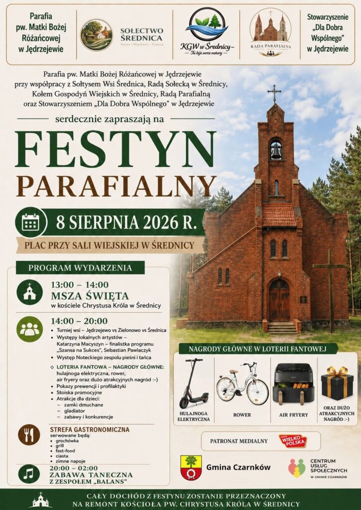 8 sierpnia – Festyn parafialny w Średnicy