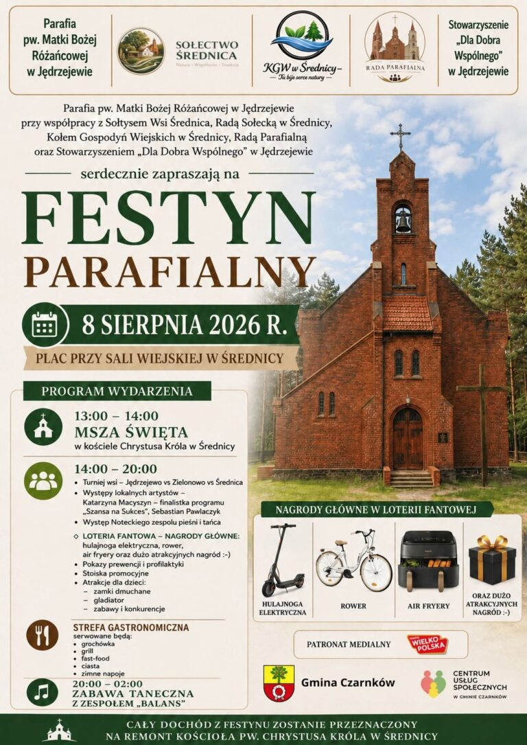 8 sierpnia – Festyn parafialny w Średnicy